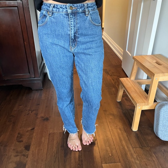 ROLLA'S High Rise Blue Denim Jeans - Picture 4 of 10